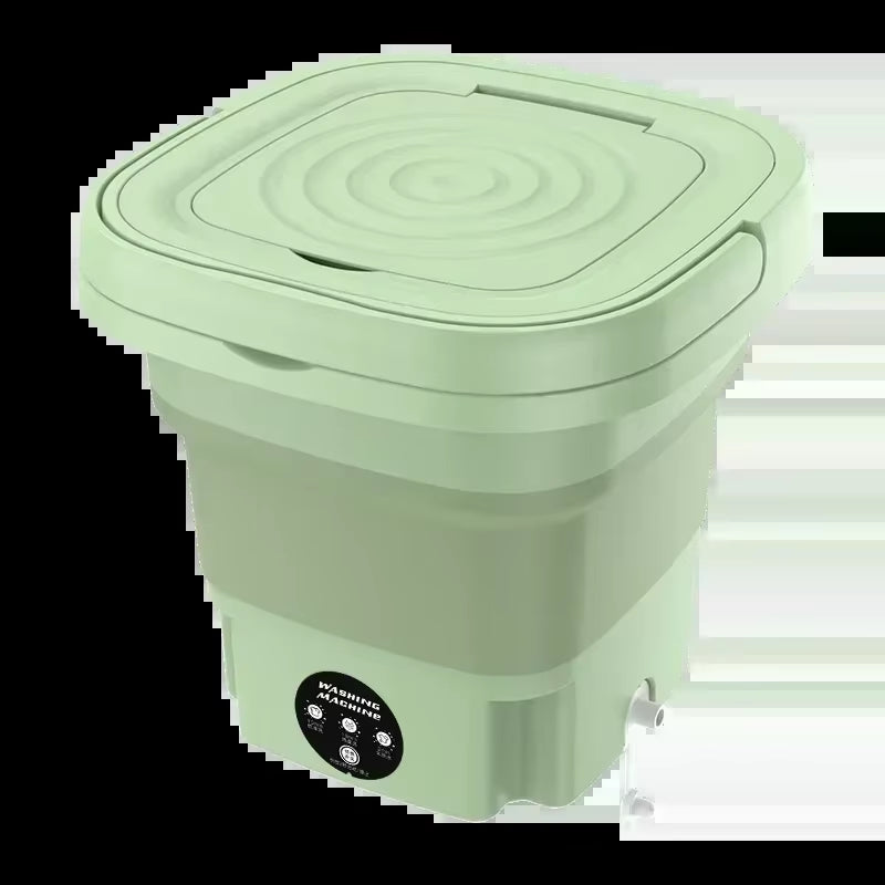 220V 8L Big Capacity Portable Foldable Washing Machine with Spin Dryer Automatic Mini Underwear Sock 220V Washing Machine #20