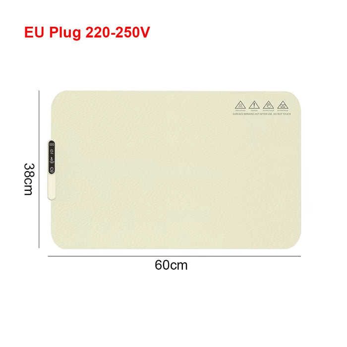 Electric Heating Plate Food Warmer Mat Silicone Dining Table Fast Warming Food Coffee Heater Tray Foldable Food Warming Plate