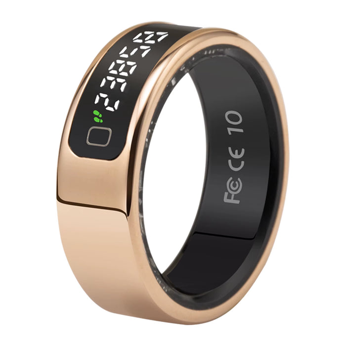 Tasbih Fitness Heart Rate Zikr Counter Display Screen Blood Oxygen Sleep Monitor Temperature Gesture Control Touch Smart Ring