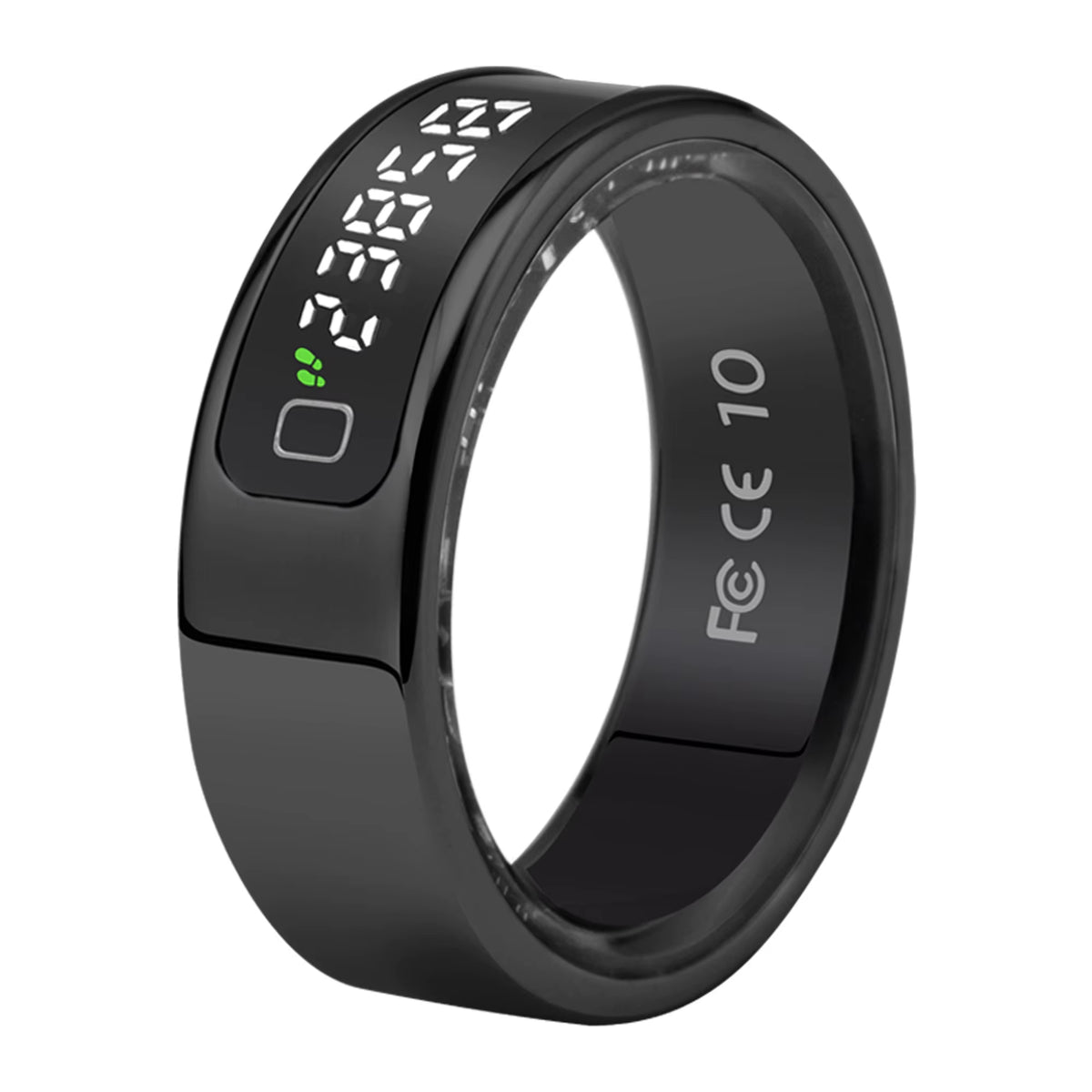 Tasbih Fitness Heart Rate Zikr Counter Display Screen Blood Oxygen Sleep Monitor Temperature Gesture Control Touch Smart Ring