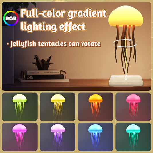 Jellyfish Lamp, LED Fantasy Jelly Fish Light Lamp, RGB Bedside Lamps