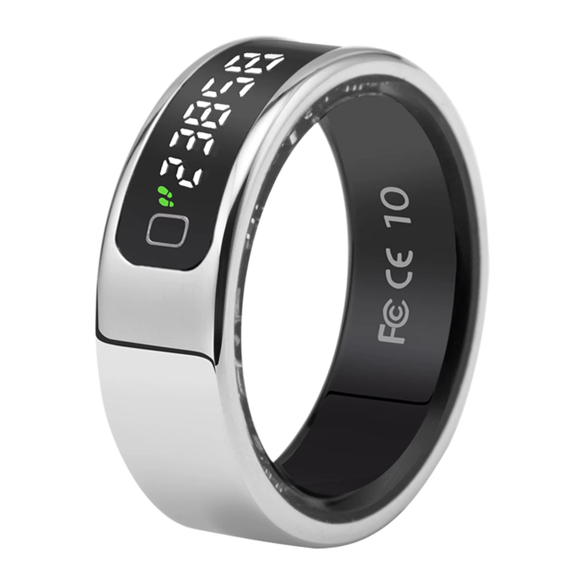 Tasbih Fitness Heart Rate Zikr Counter Display Screen Blood Oxygen Sleep Monitor Temperature Gesture Control Touch Smart Ring